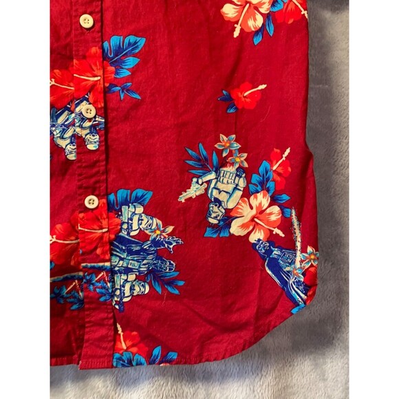 Star Wars Hawaiian Shirt Darth Vader Short Sleeve Button Down Mens Small Aloha - Picture 11 of 14